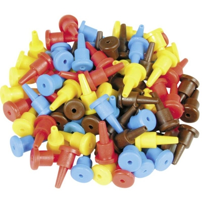 Viessmann 6831 Spina per modellismo 40 pz. Rosso, Giallo, Blu, Marrone