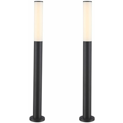 Set di 2 8 watt giardino illuminazione a LED alluminio lampada lampada esterna en oferta