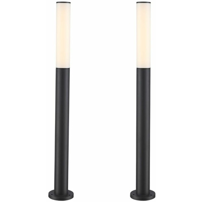 Set di 2 8 watt giardino illuminazione a LED alluminio lampada lampada esterna