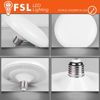 FSL - lampadina ufo neon led 120° 16 watt 220-240 volt 25000 ore A+ CE E27 bianco freddo no lif fluf16w65ke27