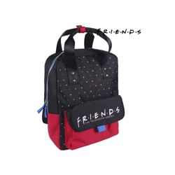 Zaino Scuola Nero (28 x 28 x 11 cm) - Friends características