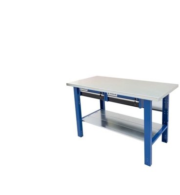 Tecnolam - Banco da lavoro Werkmeister 1500 2 Cassetti piana di Legno