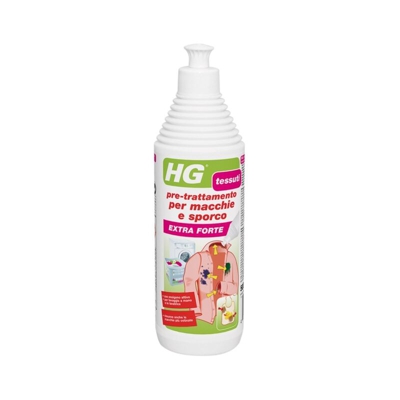 Hg Pulizia - PRE-TRATTAMENTO PER MACCHIE SU TESSUTI EXTRA FORTE 500ML HG