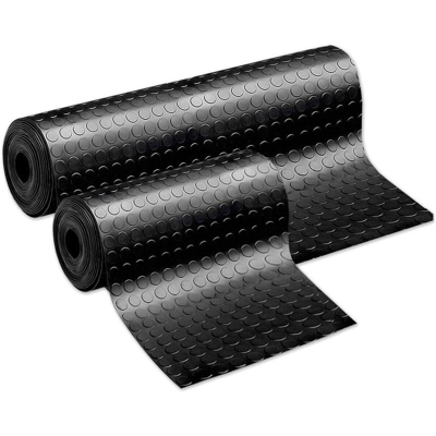 Tappeto Gomma Antiscivolo Proteggi Pavimento A Bolle Nero Rivestimento Robusto Varie Misure MOD.ZERBINO Bolle PVC - 1 metro x 17 metri