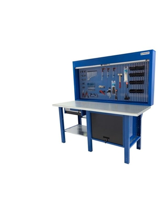 Tecnolam - Banco da lavoro Werkmeister 2000/ cassettone con anta basculante 1 cassetto pannello posterioremodulo pratico piana in Legno in Legno di