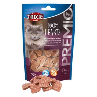 Trixie Premio per Gatti Ducky Hearts: 50 gr