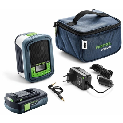 Festool Sysrock BR 10 Radio digitale DAB+ ( 202111 ) + 1x Batteria BP 18 Li 3,1 C - senza caricabatterie