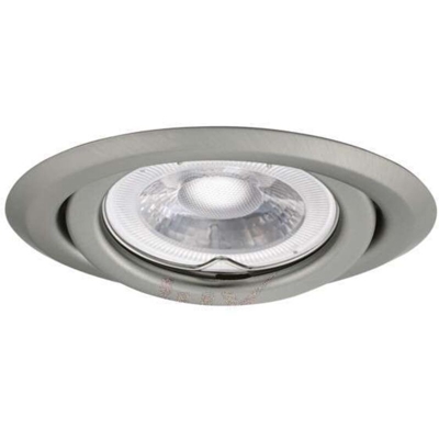 Kanlux - faretto da incasso 80 mm CE GX5,3 IP20 cromo opaco interno orientabile kan 00331