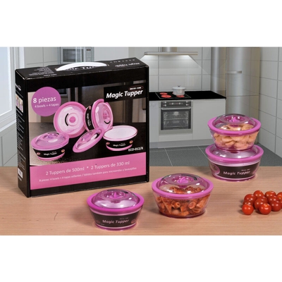 Set Conservazione Eco-De® 'Magic Táper' 8 Pezzi