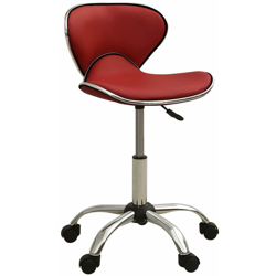 vidaXL Sgabello da Salone Spa Rosso Vino in Similpelle - Rosso en oferta