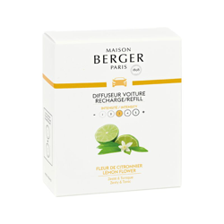 Maison Berger - COFANETTO DI 2 RICARICHE IN CERAMICA PER AUTO FLEUR DE CITRONNIER LAMPE BERGER DECORAZIONE PROFUMO CASA AMBIENTE precio
