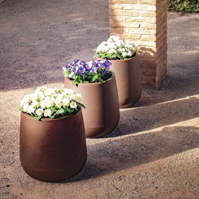 Vaso tondo de colore 40 BRONZO - Moovere