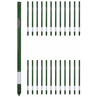 Boxlum - Verdemax 25 tutori in acciaio plastificato ciascuno con altezza 180 centimetri diametro 16 mm