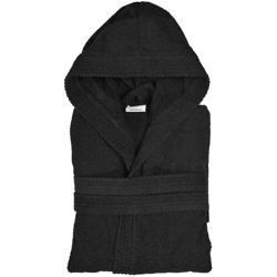 Inbagno - Accappatoio nero 100% cotone taglia L con cappuccio tasche e cintura características