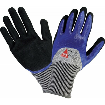Hase Safety Gloves - Guanto Resistente Al Taglio Genua Secco, Nitrile, Size 9 (A 10)