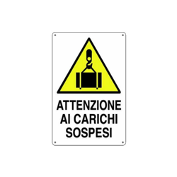 Cartello Polionda Attenzione Ai Carichi Sospesi Cm.60X40 en oferta