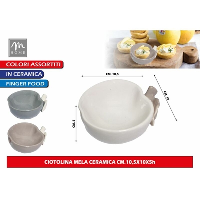 Bighouse It - CIOTOLINA MELA CERAMICA CM.10,5X10X5h