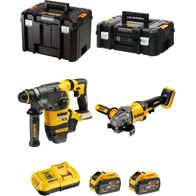 DeWALT Kit FVK271X2-QW 54V/18V (DCH333 + DCG414 + 2 x 9,0 Ah + DCB118 + TSTAK II + TSTAK VI)