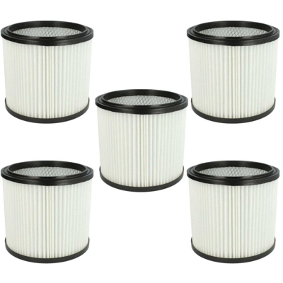 vhbw 5x Filtri rotondi per aspirapolvere multiuso Kärcher 7402B, 7402P, 7402T