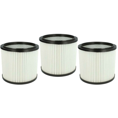 3x filtro rotondo per aspirapolvere multiuso Goblin FAM V10, FAM 7409 P - Vhbw