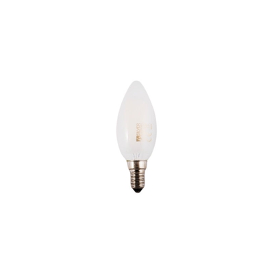 Silver - Lampadina a LED E14 Filamento di candela 3W 3000K OPAL