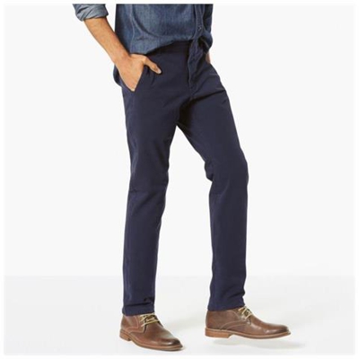 Pantaloni Dockers Alpha Khaki Smart 360 Flex Slim Tapered L32 Abbigliamento Uomo W32-l32