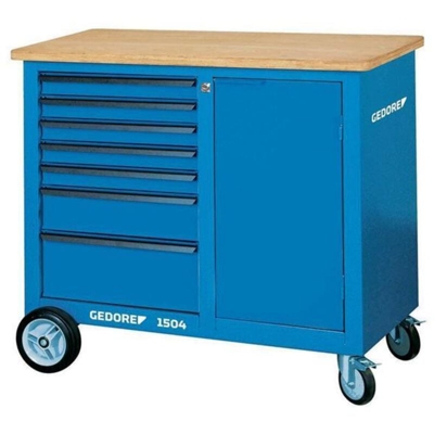 Gedore - Rotolamanto Tipo Servo 1504, Dimensioni L X L X H: 1100 X 550 X 985 Millimetri, Portata Statica / Mobili 700/500 Kg Peso 101 Kg