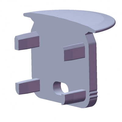 Tappo Di Chiusura Profilo Genere ECO P05 | Plastica - Bianca - Con Pero (LL-12-1224-00)