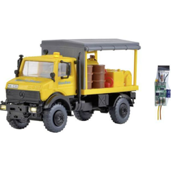 10770 H0 Mercedes Benz Unimog Abschmierfahrzeug feroviario - Kibri características