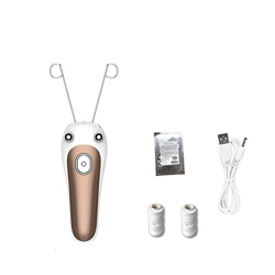Filo Epilatore Facciale, Depilatore Elettrico, Elettrico Peli del Viso Rimozione di Capelli, Le signore epilatore Set, Usb Ricaricabile, con Filo di C en oferta