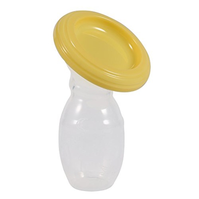 Tiralatte in silicone, 100 ml Tiralatte manuale in silicone senza BPA con tappi di chiusura per conservare il latte