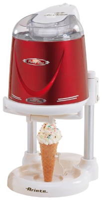 Ariete 634 Softy Ice Cream Macchina per Gelato Artigianale Fatto in Casa, Rosso