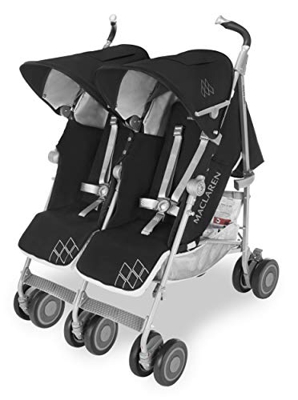 Maclaren Passeggino Twin Techno - Da neonati in su. Super accessoriato, leggero, compatto. Passa attraverso le porte di misura standard. sedili reclin