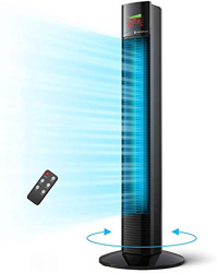 Imagen de TaoTronics Tower Fan, 36” Oscillating Tower Fan with Remote, 9 Modes, Large LED Display, 12-Hour Timer, Space-Saving, Portable Floor Bladeless Fan for al mejor precio TaoTronics Tower Fan, 36” Oscillating Tower Fan with Remote, 9 Modes, Large LED Display, 12-Hour Timer, Space-Saving, Portable Floor Bladeless Fan for características