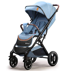 Carrozzina Regolabile Passeggino Leggero Compatto per Bambini fino a 3 Anni Carrello Pieghevole con Una Mano con Ruote in Gomma Cesto Portaoggetti Gra características