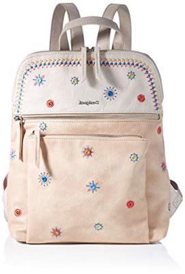 Desigual PU Backpack Medium, Zaino Medio Donna, Marrone