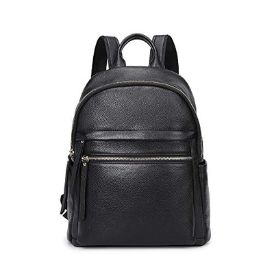 Kattee Zaino Donna Pelle Vera Borsa a Zainetto Casuale Vintage Backpack Daypack per Scuola Viaggio Lavoro Shopping
