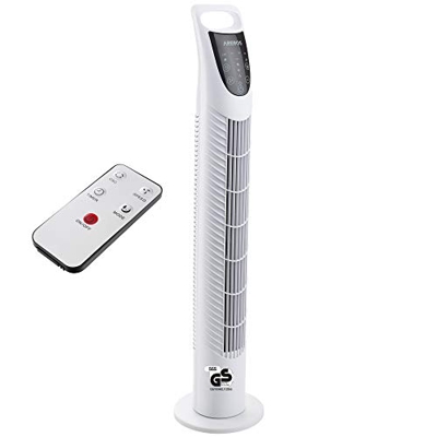 Arebos - Ventilatore a colonna con telecomando | 40 Watt | colore bianco