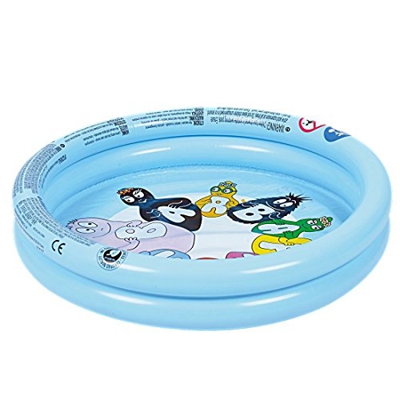 CUCUBA® Piscina Rotonda Barbapapa per Bambini con 2 CAMERE d'Aria GONFIABILI Diametro Ø 61CM – Idea Regalo