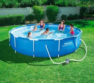 Bestway mws2750 56416 Piscina Rotonda di Pavimento strutturale con Motore 366 x 76 cm
