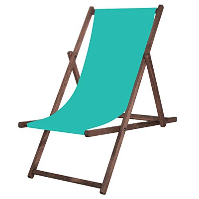Springos - Sedia a sdraio pieghevole da giardino, per il tempo libero e il relax a casa e in giardino