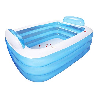 sprwater Piscina Gonfiabile ， Piscina Gonfiabile a 3 Anelli Piscina Gonfiabile addensata per Bambini di Famiglia