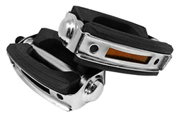 S.T.S. Coppia Pedali Classici Antiscivolo universali per Bicicletta Vintage con rinfrangenti precio