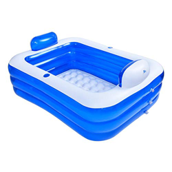 Piscina gonfiabile, piscina gonfiabile extra large addensata a 3 strati con supporto per la schiena, piscina gonfiabile per bambini a grandezza natura precio