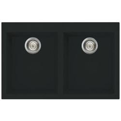 Lavello VZ3434N 2 Vasche Dimensioni 34.3 x 39.5 cm Colore Nero Serie Quadra características
