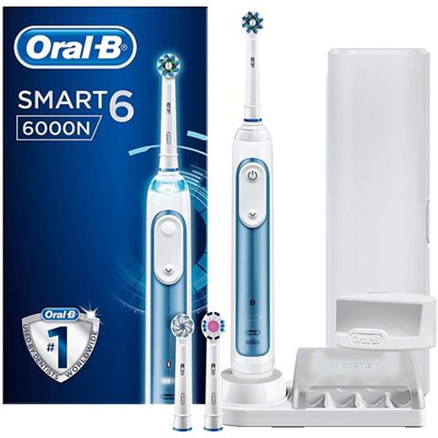 Spazzolino Elettrico Ricaricabile Smart 6 6000N 3 Testine di Ricambio