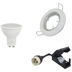 Set di 50 faretti orientabili bianchi da incasso con GU10 LED 5W eq 40W | Température de Couleur: Bianco neutro 4000K características