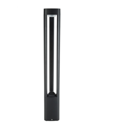 Greenice - Lampada Da Pavimento LED Exterior IP54 125x900mm 10W Nero Alluminio + PC [SL16-083B_B-WW] | Bianco Caldo (SL16-083B_B-WW) precio