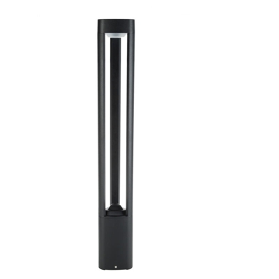 Greenice - Lampada Da Pavimento LED Exterior IP54 125x900mm 10W Nero Alluminio + PC [SL16-083B_B-WW] | Bianco Caldo (SL16-083B_B-WW)