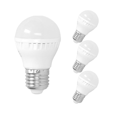 ECD Germany 3 x Lampadina Faretto a LED E27 3W Bianco Freddo 220-240V 200 Lumen 6000K 200 Lumen Lampadine LED Decorative Lampada da Tavolo a